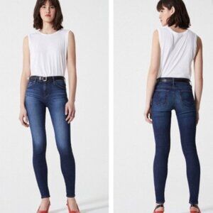 AG Adriano Goldschmied Jeans Women 26 Blue Farrah High Rise Skinny Ankle Stretch